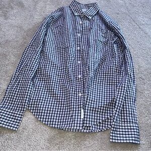 BONOBOS Men's Slim Fit Button Down Checkered Shirt Size M